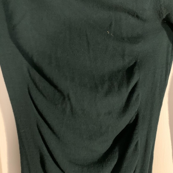 Express Rushed Hunter Green Dress - Picture 2 of 5